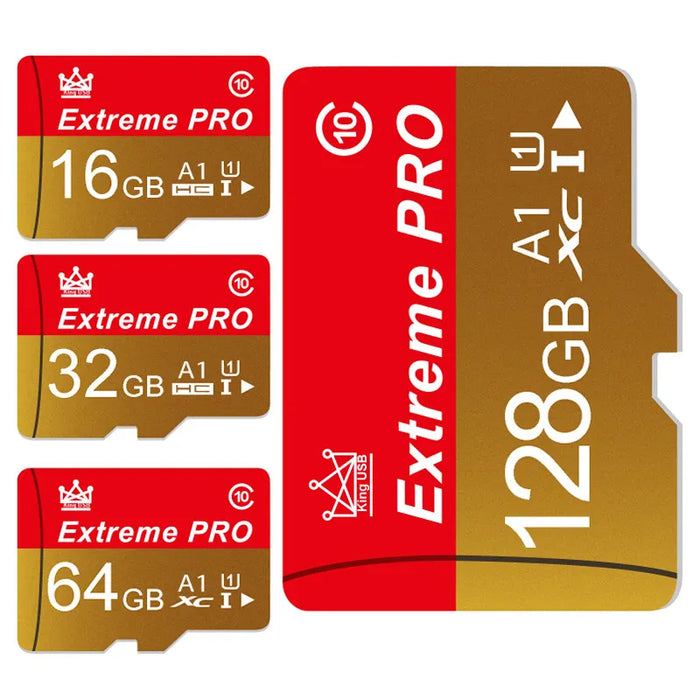 Extreme Pro - Snelle mini SD-kaart met V10 TF-kaart - Formaten tot 256 GB - Ideale flashkaart voor gebruik van telefoon, camera en drone