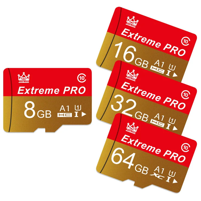 Extreme Pro - Snelle mini SD-kaart met V10 TF-kaart - Formaten tot 256 GB - Ideale flashkaart voor gebruik van telefoon, camera en drone