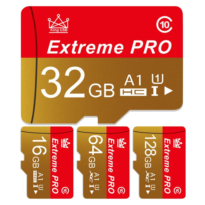 Extreme Pro - Snelle mini SD-kaart met V10 TF-kaart - Formaten tot 256 GB - Ideale flashkaart voor gebruik van telefoon, camera en drone