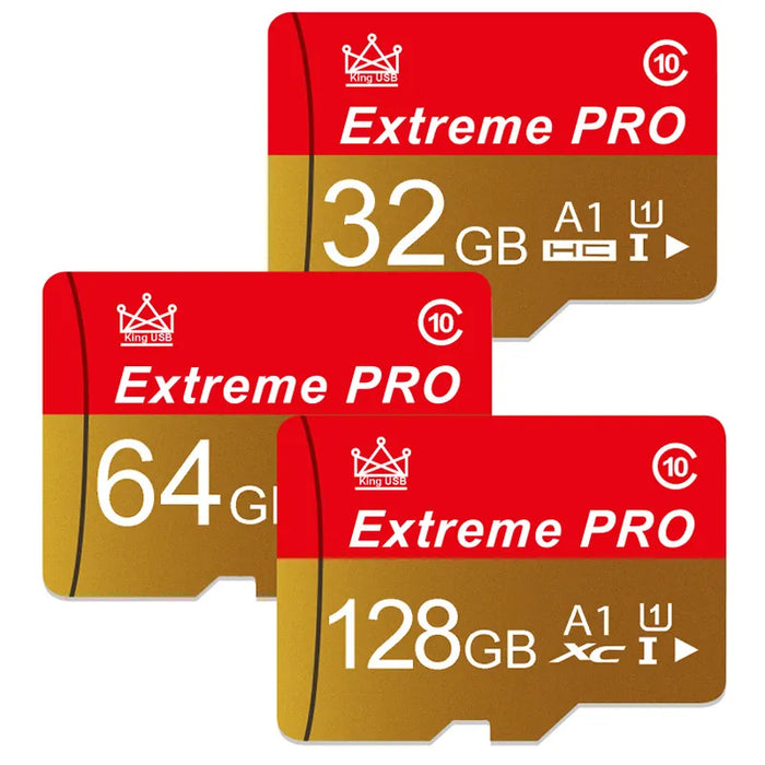 Extreme Pro - Snelle mini SD-kaart met V10 TF-kaart - Formaten tot 256 GB - Ideale flashkaart voor gebruik van telefoon, camera en drone