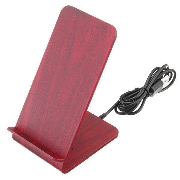 Bakeey Qi - Wooden Wireless Charger Desktop Holder for iPhone X, 8, 8Plus, Samsung S8, S7 Edge, Note 8 - Ideal for Keeping Your Devices Charged and Organized - Shopsta EU