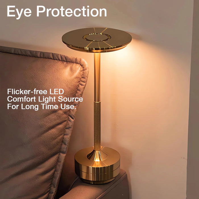 Minimalism Cordless Lamp with Touch Control Modern Design Lamp Nordic Desk Stepless Dimming Lamp Aluminium LED Eye Protection - Shopsta EU